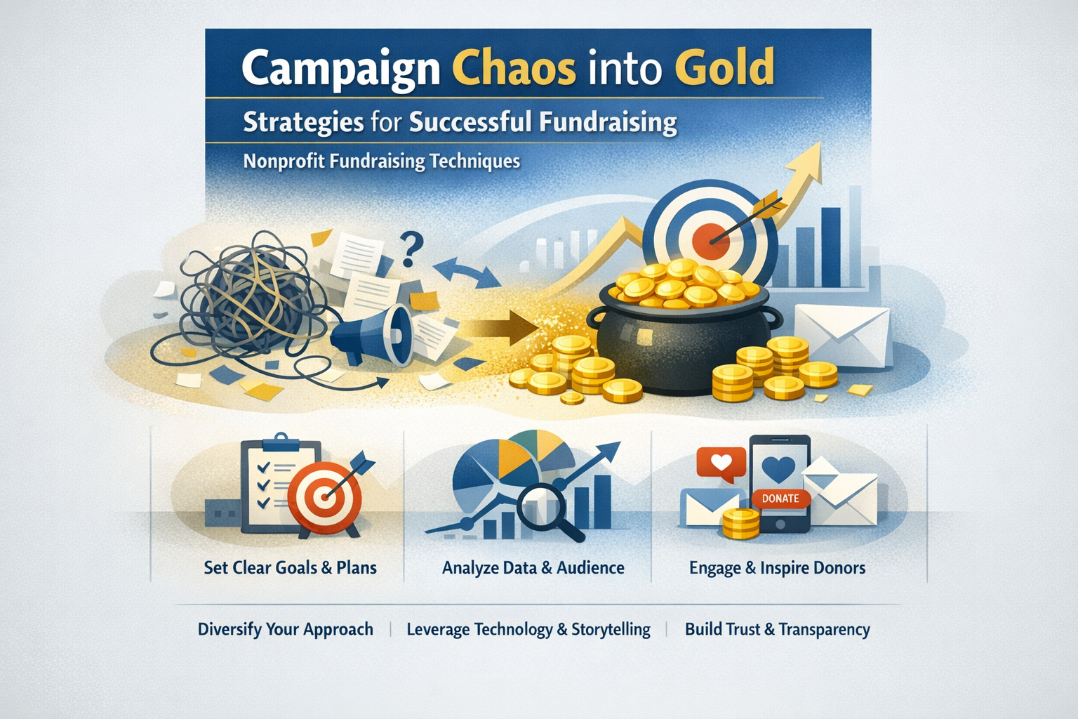 Turning Campaign Chaos into Gold: Strategies for Successful Nonprofit Fundraising